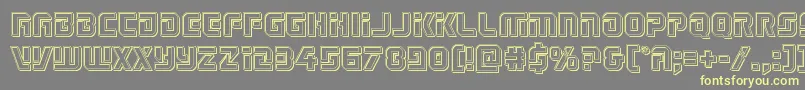 Legiosabinaengrave Font – Yellow Fonts on Gray Background