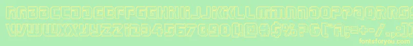 Legiosabinaengrave Font – Yellow Fonts on Green Background