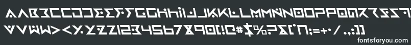 Шрифт IronCobraLeftalic – белые шрифты