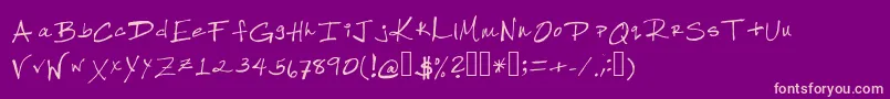 Robinhood Font – Pink Fonts on Purple Background