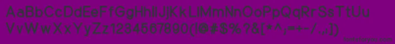 NuorderBold-fontti – mustat fontit violetilla taustalla