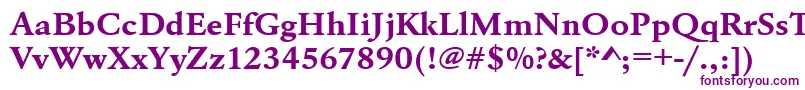 UrwgaramondtextwidBold Font – Purple Fonts on White Background