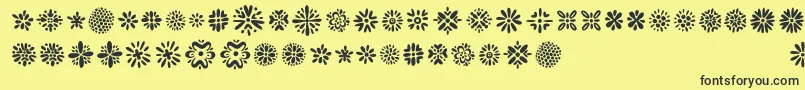 Kembang Font – Black Fonts on Yellow Background