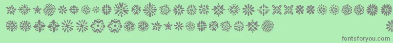 Kembang Font – Gray Fonts on Green Background