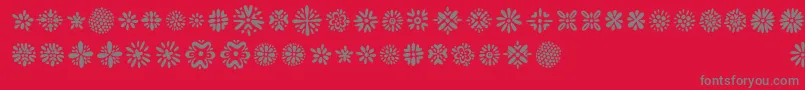 Kembang Font – Gray Fonts on Red Background