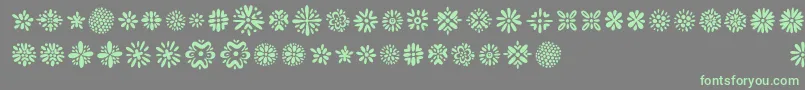 Kembang Font – Green Fonts on Gray Background