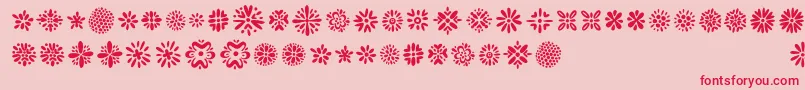 Kembang Font – Red Fonts on Pink Background