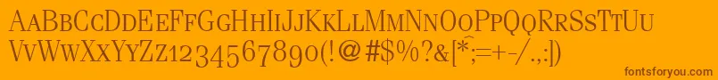 En savoir plus sur la police FerventsmcRegularDb Police FerventsmcRegularDb – polices brunes sur fond orange