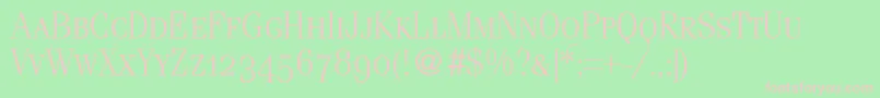 FerventsmcRegularDb Font – Pink Fonts on Green Background