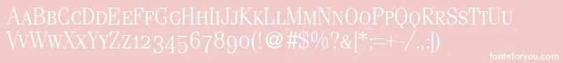 FerventsmcRegularDb Font – White Fonts on Pink Background