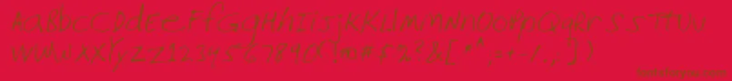 Шрифт Lehn226 – коричневые шрифты на красном фоне