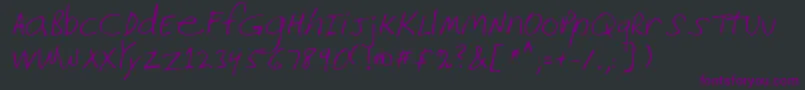 Lehn226 Font – Purple Fonts on Black Background