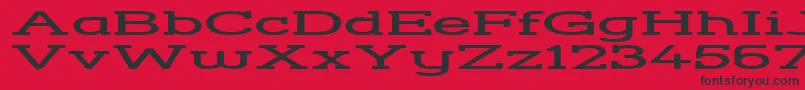 fuente StreetCornerSlabHyperextend – Fuentes Negras Sobre Fondo Rojo