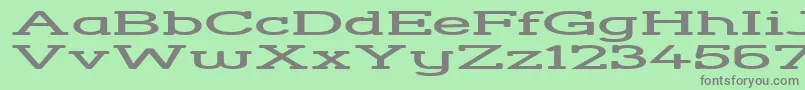 StreetCornerSlabHyperextend Font – Gray Fonts on Green Background