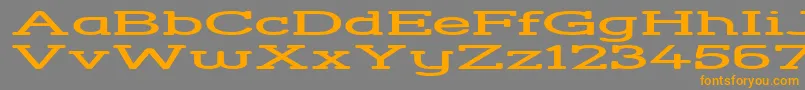 StreetCornerSlabHyperextend Font – Orange Fonts on Gray Background