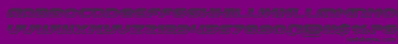 Annapolischromeital Font – Black Fonts on Purple Background