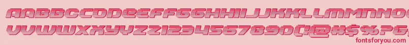 Annapolischromeital Font – Red Fonts on Pink Background