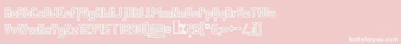 フォントFmcout – ピンクの背景に白い文字