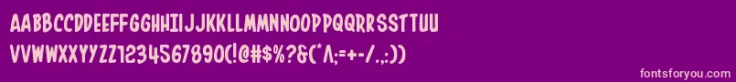 Inhouseedition Font – Pink Fonts on Purple Background