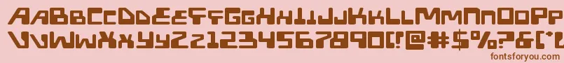 Xpedxtraexpand Font – Brown Fonts on Pink Background