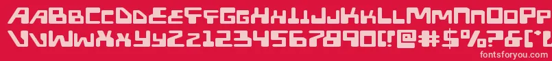 Xpedxtraexpand Font – Pink Fonts on Red Background