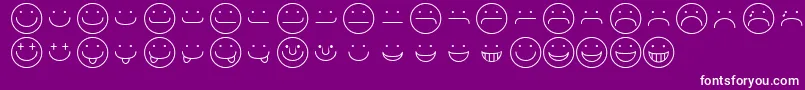 fuente SmileyRegular – Fuentes Blancas Sobre Fondo Morado