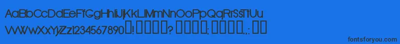 OldRepublicBold Font – Black Fonts on Blue Background