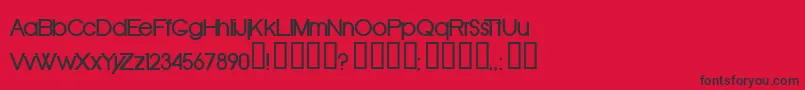 OldRepublicBold Font – Black Fonts on Red Background