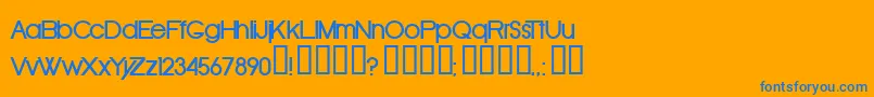 More about OldRepublicBold Font OldRepublicBold Font – Blue Fonts on Orange Background