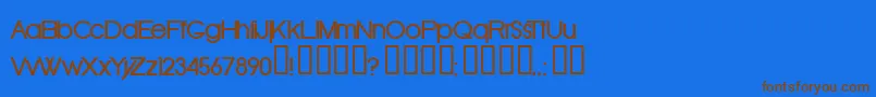 OldRepublicBold Font – Brown Fonts on Blue Background