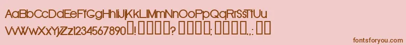 Weitere Informationen zur OldRepublicBold-Schriftart OldRepublicBold-Schriftart – Braune Schriften auf rosa Hintergrund