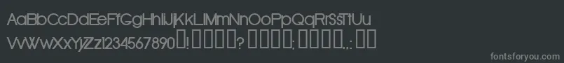 フォントOldRepublicBold – 黒い背景に灰色の文字