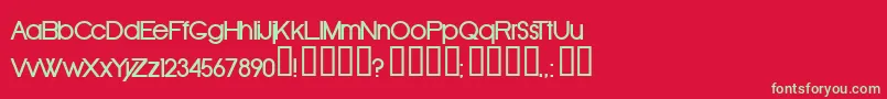 OldRepublicBold Font – Green Fonts on Red Background