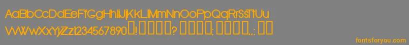 Шрифт OldRepublicBold – оранжевые шрифты на сером фоне