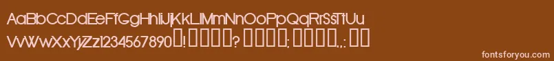 Шрифт OldRepublicBold – розовые шрифты на коричневом фоне
