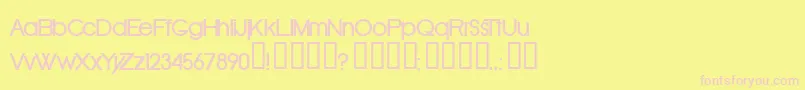 OldRepublicBold Font – Pink Fonts on Yellow Background