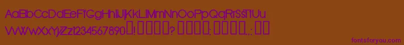 OldRepublicBold-Schriftart – Violette Schriften auf braunem Hintergrund