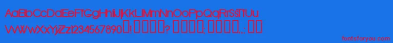 OldRepublicBold Font – Red Fonts on Blue Background