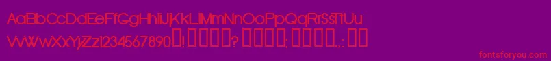 OldRepublicBold Font – Red Fonts on Purple Background