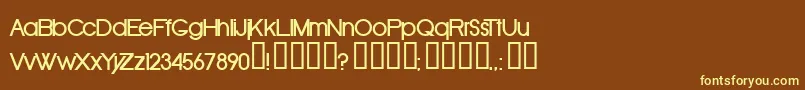 OldRepublicBold Font – Yellow Fonts on Brown Background