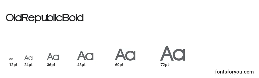 OldRepublicBold Font Sizes
