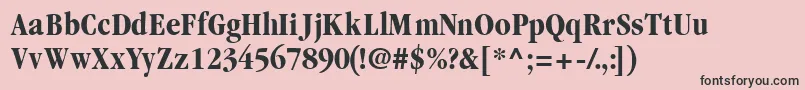 GaramondblackcondsskBold Font – Black Fonts on Pink Background