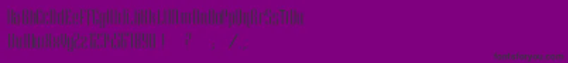 EnieRegular-fontti – mustat fontit violetilla taustalla