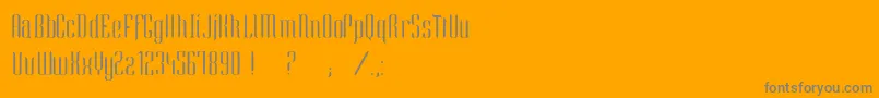 EnieRegular-Schriftart – Graue Schriften auf orangefarbenem Hintergrund