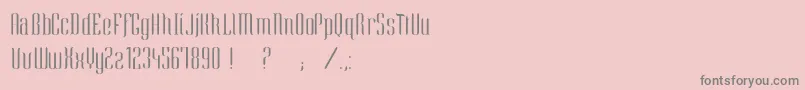 EnieRegular Font – Gray Fonts on Pink Background