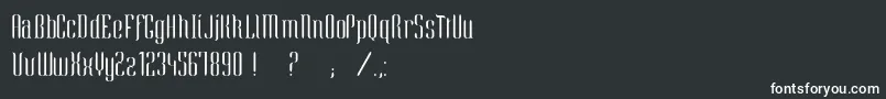 Шрифт EnieRegular – белые шрифты на чёрном фоне