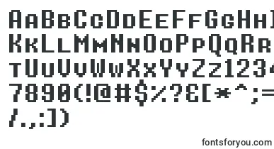 8bitoperatorplusscBold font – Fonts Starting With 8