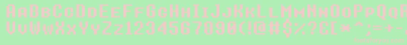 8bitoperatorplusscBold Font – Pink Fonts on Green Background