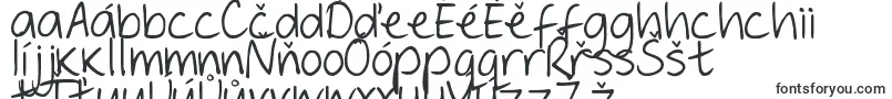 DjbGeordieGirl-Schriftart – tschechische Schriften