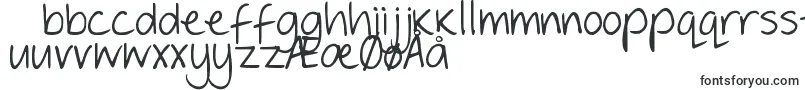 DjbGeordieGirl-fontti – tanskankieliset fontit